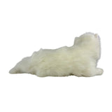 Bocchetta Snowflake 38cm Lying Persian Cat Plush Toy - White (Realistic Stuffed Animal Cat Gift)