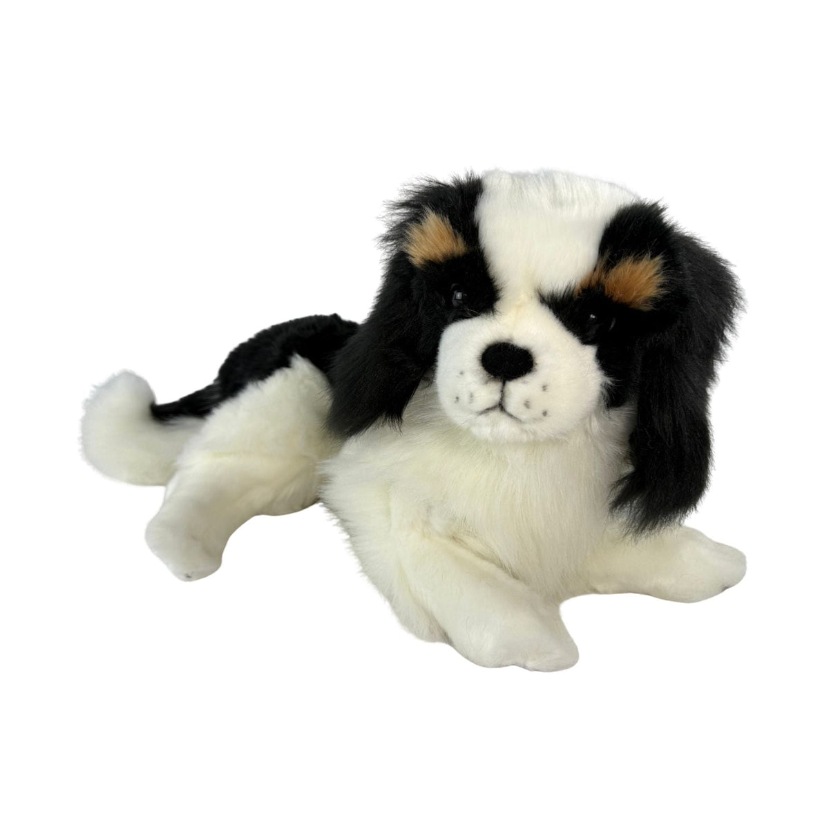 Bocchetta Snuggles 40cm Lying Cavalier King Charles Spaniel Plush Toy (Realistic Stuffed Animal Dog Gift)