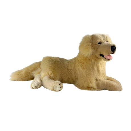 Bocchetta Spencer 62cm Lying Golden Retriever Plush Toy (Realistic Stuffed Animal Dog Gift)