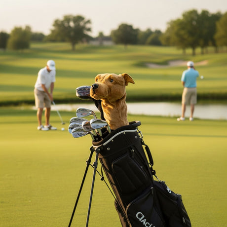 Bocchetta Staffy Plush Golf Club Head Cover - Brown (Novelty Animal Golfer Gift)