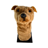 Bocchetta Staffy Plush Golf Club Head Cover - Brown (Novelty Animal Golfer Gift)