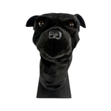 Bocchetta Staffy Plush Golf Club Head Cover - Black (Novelty Animal Golfer Gift)