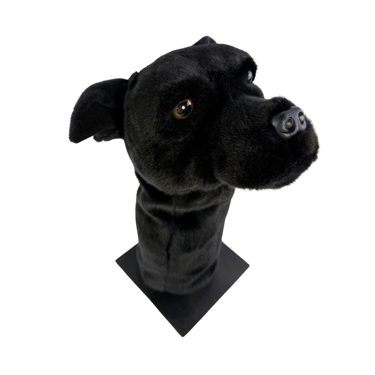 Bocchetta Staffy Plush Golf Club Head Cover - Black (Novelty Animal Golfer Gift)
