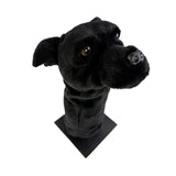 Bocchetta Staffy Plush Golf Club Head Cover - Black (Novelty Animal Golfer Gift)
