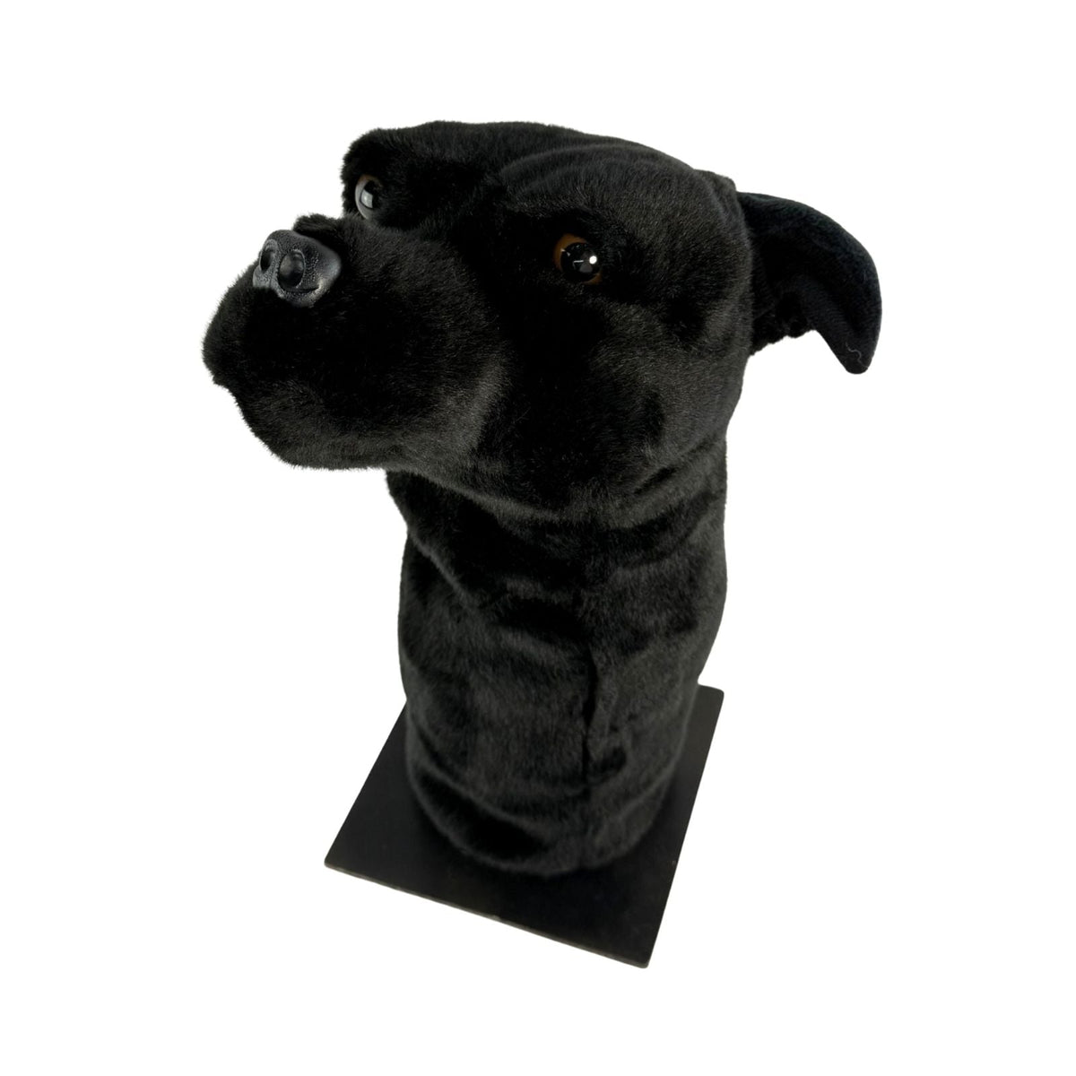 Bocchetta Staffy Plush Golf Club Head Cover - Black (Novelty Animal Golfer Gift)