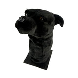 Bocchetta Staffy Plush Golf Club Head Cover - Black (Novelty Animal Golfer Gift)