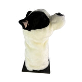Bocchetta Staffy Plush Golf Club Head Cover - White/Black (Novelty Animal Golfer Gift)