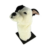 Bocchetta Staffy Plush Golf Club Head Cover - White/Black (Novelty Animal Golfer Gift)
