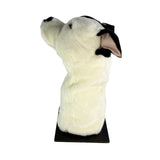 Bocchetta Staffy Plush Golf Club Head Cover - White/Black (Novelty Animal Golfer Gift)