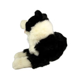 Bocchetta Starsky 40cm Lying Border Collie Puppy Plush Toy - Black/White (Realistic Stuffed Animal Dog Gift)