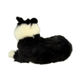 Bocchetta Starsky 40cm Lying Border Collie Puppy Plush Toy - Black/White (Realistic Stuffed Animal Dog Gift)