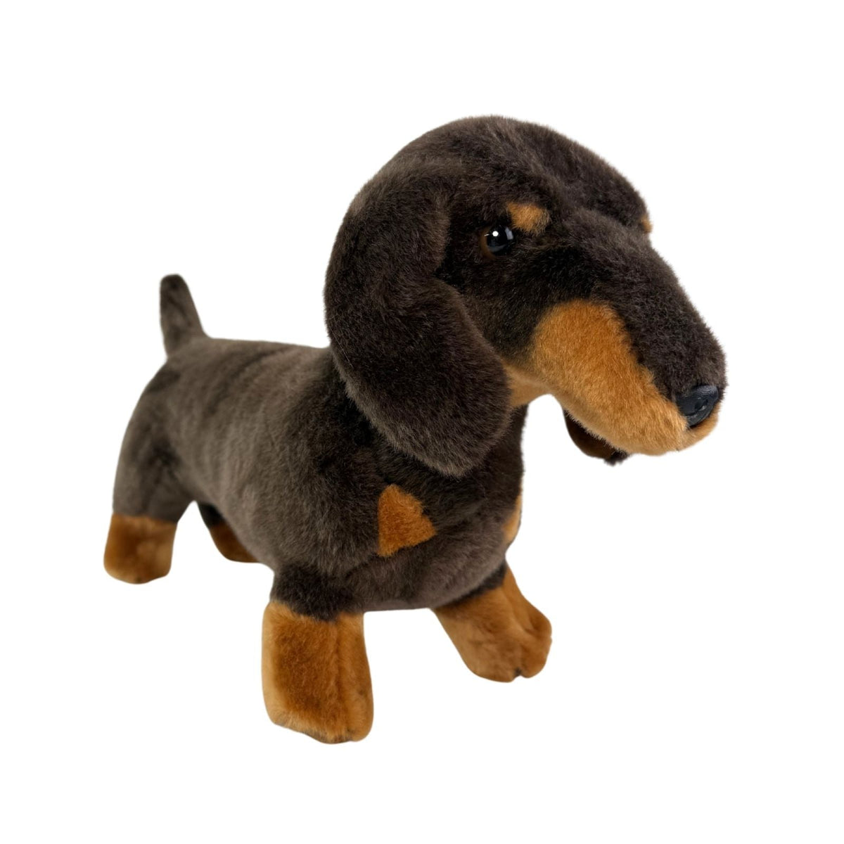 Bocchetta Stretch 22cm Standing Dachshund Plush Toy (Realistic Stuffed Animal Dog Gift)