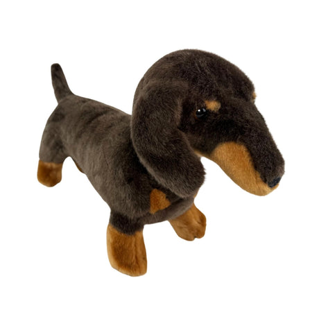Bocchetta Stretch 22cm Standing Dachshund Plush Toy (Realistic Stuffed Animal Dog Gift)