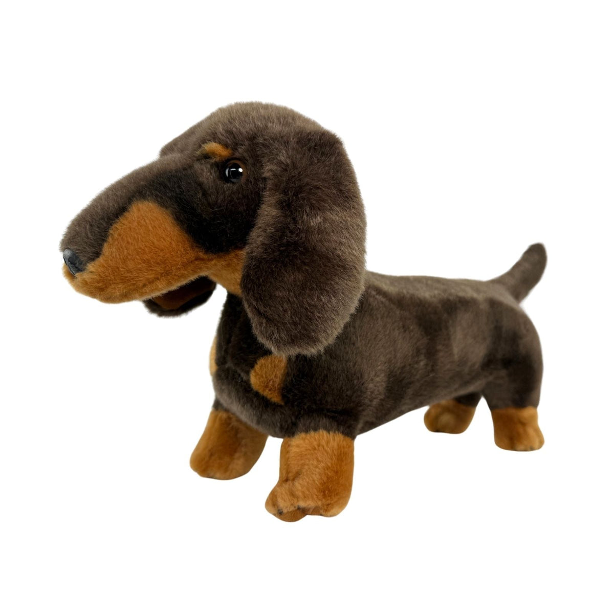 Bocchetta Stretch 22cm Standing Dachshund Plush Toy (Realistic Stuffed Animal Dog Gift)