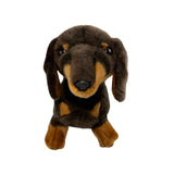Bocchetta Stretch 22cm Standing Dachshund Plush Toy (Realistic Stuffed Animal Dog Gift)