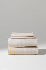 100% Cotton Bed Sheet Set w/ 2 Pillow Cases - SOLEIL Yellow