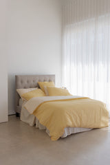 100% Cloud Cotton Duvet Quilt Cover Set w/ 2 Pillow Cases - SOLEIL Yellow