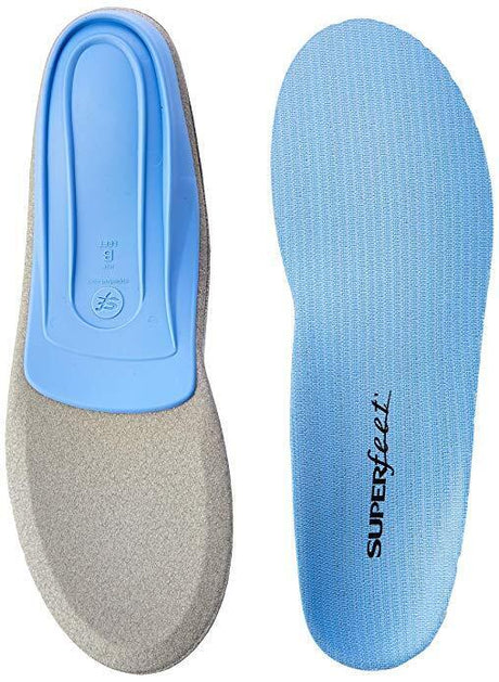 SUPERFEET Insoles Inserts Orthotics Arch Support Cushion BLUE Support - G
