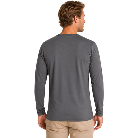 Mens Thermal Fleece Lined Long Sleeve Top - Grey (Warm Winter Baselayer)