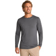 Mens Thermal Fleece Lined Long Sleeve Top - Grey (Warm Winter Baselayer)