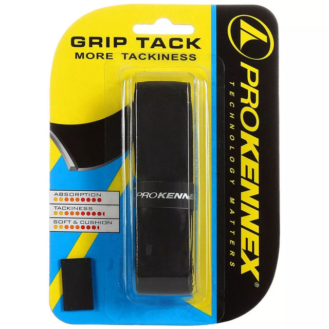 Pro Kennex Grip Tack Tacky Tennis/Padel/Pickleball Racquet Grip 1.65mm Thick - Black