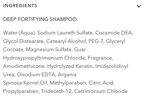 12x TERRE A MER Deep Fortifying Keratin Hair Shampoo Strengthening Smoothing
