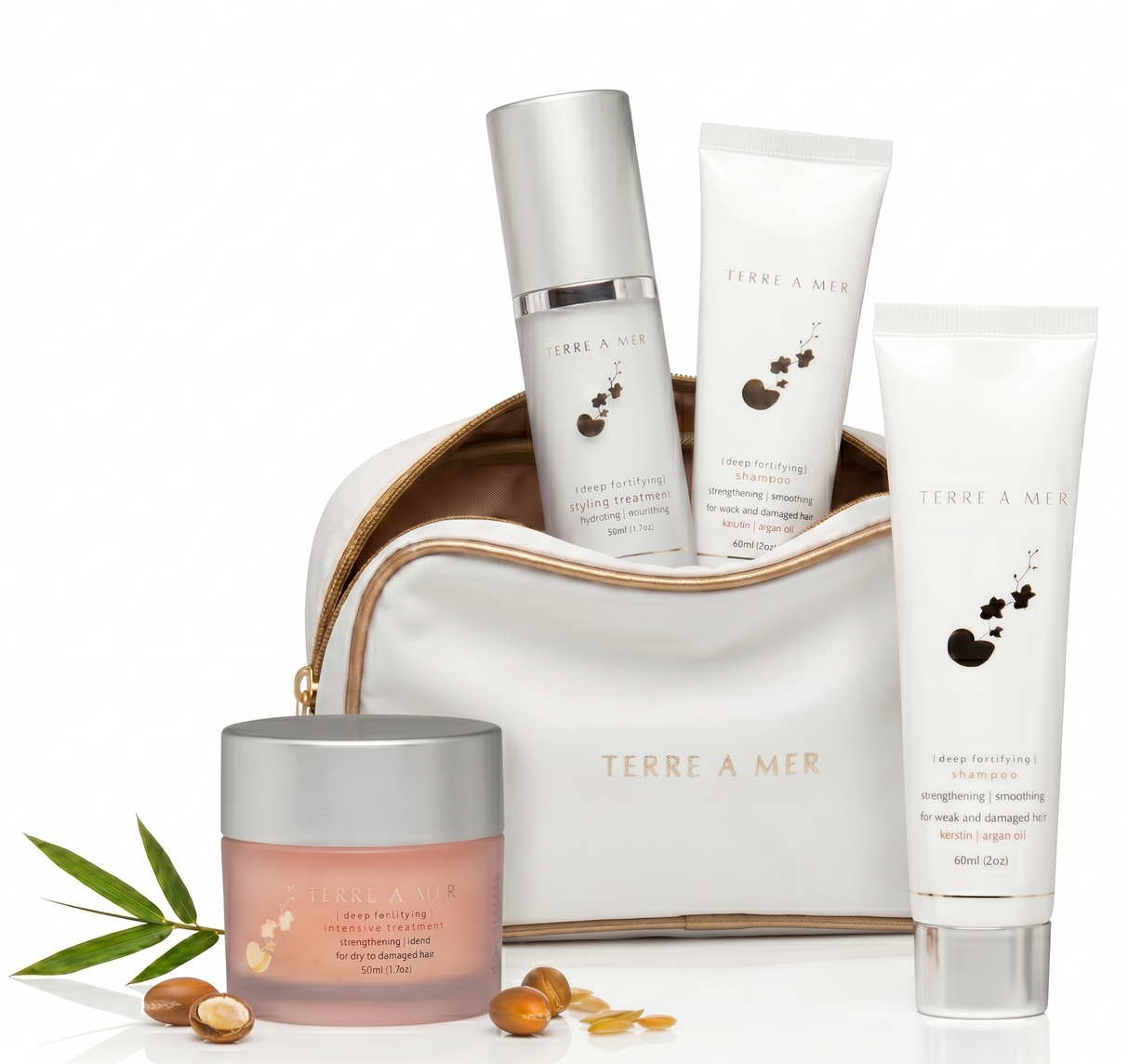 TERRE A MER Deep Fortifying Keratin Hair Aftercare Home/Travel Pack - Nanoplasty Safe