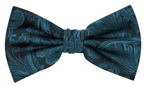 Formalaties Premium Tapestry Jade Bow Tie (Floral Paisley)