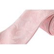Formalities Premium Tapestry Slim Skinny Tie Paisley - Light Pink - 5cm Wide