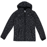 Sfida Tarkin Kids Performance Jacket - Black Marle (Reflective Zip Up Activewear)