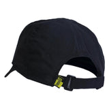 VOLKL Perforated Tennis Hat Baseball Cap Large Logo - Black/Neon Yellow