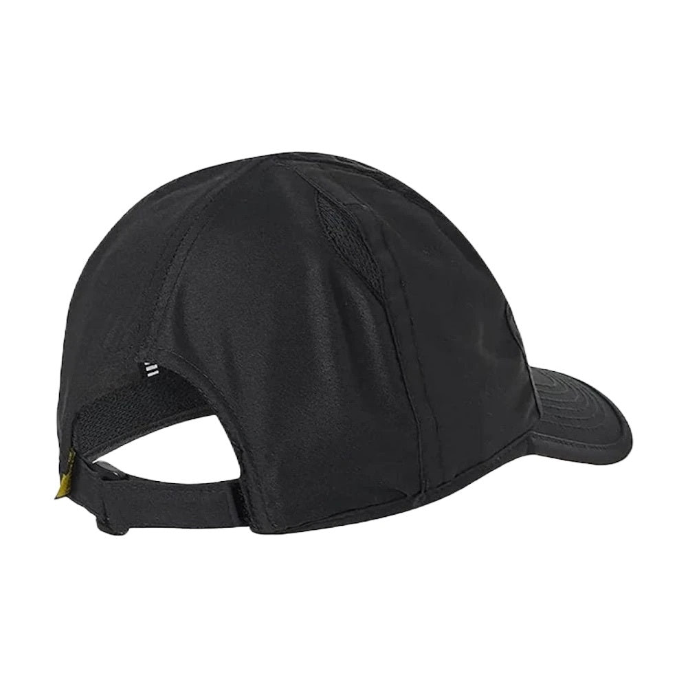 VOLKL Perforated Tennis Hat Baseball Cap Large Logo - Black/Neon Yellow
