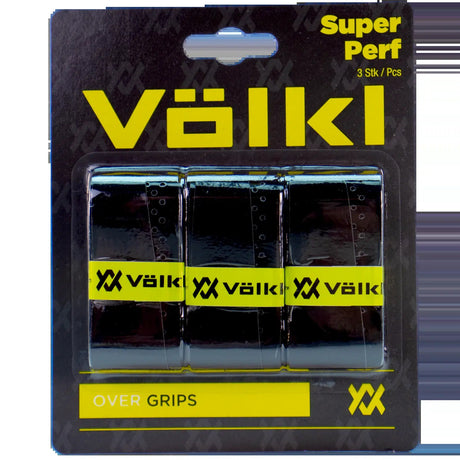 Volkl Super Perf Tennis Racquet Overgrip - Black (3 Pack)