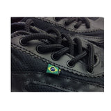 Taygra Vegan Leather Slim Shoes - All Black (Recycled Ethical Handmade Sneakers)