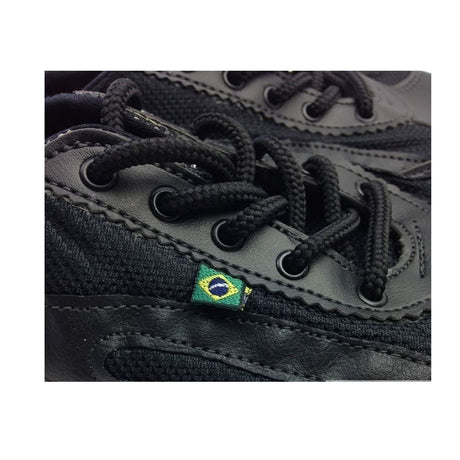 Taygra Vegan Leather Slim Shoes - All Black (Recycled Ethical Handmade Sneakers)