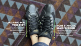 TAYGRA High Top Shoe Vegan Recycled Flexible Ethical Handmade Sneakers in Black