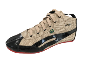 TAYGRA High Top Dance Shoe Comfy Flexible Ethical Handmade Eco Sneakers - Snakeskin