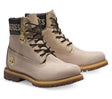 Timberland Womens Premium 6-inch Waterproof Boots Shoes Leather - Light Beige Nubuck