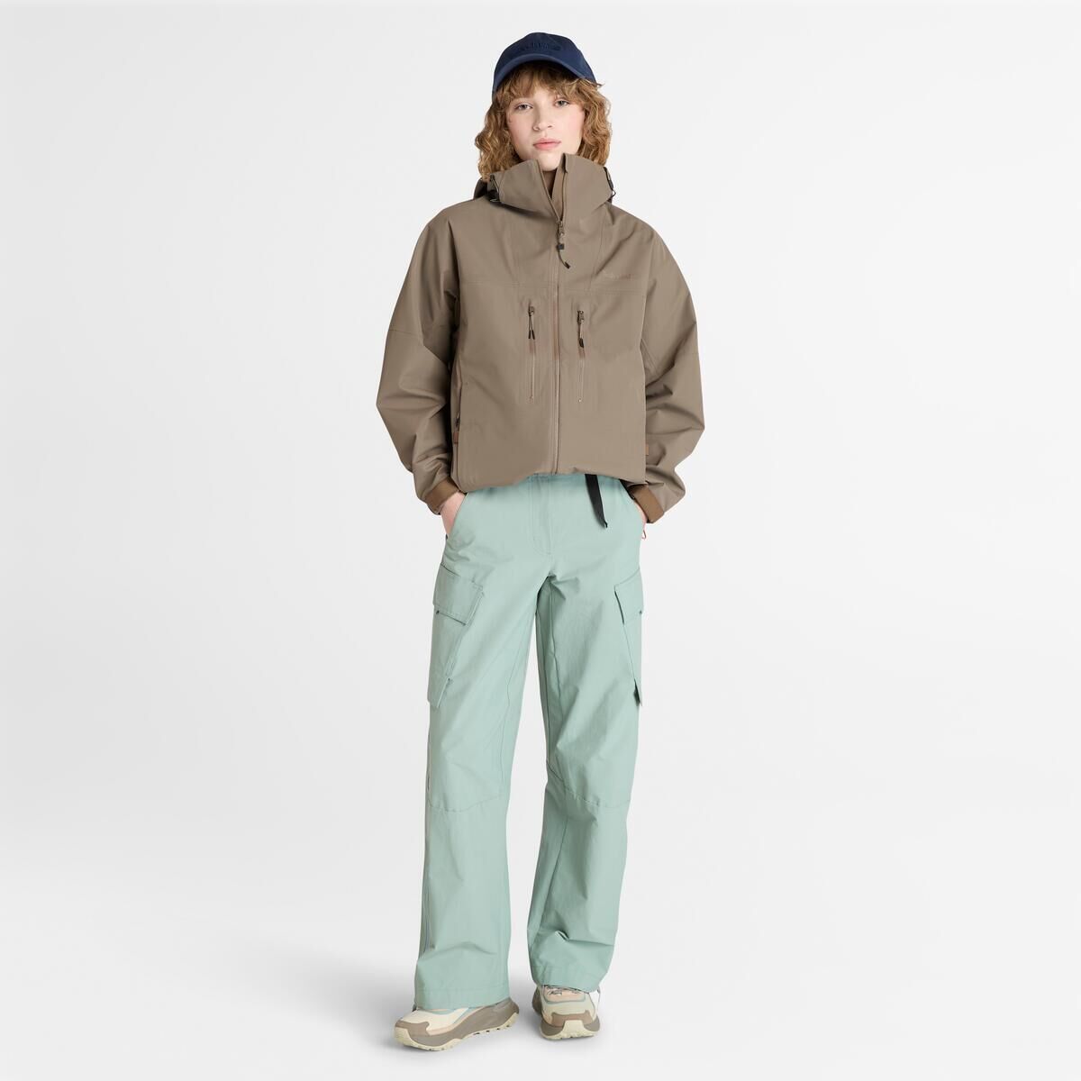 Timberland Caps Ridge Mobi Flex Tech Waterproof Jacket Women’s 3L Waterproof ReBOTL in Chocolate Chip