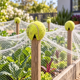 5x Tennis Balls Used As Safety Caps for Garden Stakes, Posts & Star Pickets