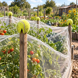 5x Tennis Balls Used As Safety Caps for Garden Stakes, Posts & Star Pickets