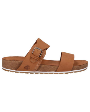 Timberland Womens Malibu Waves Slide (Casual Sandals/Flip Flops) - Rust Nubuck