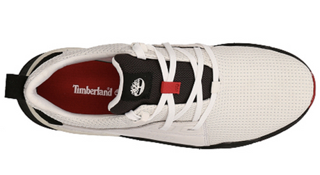 Timberland Mens Concrete Trail Sneakers (Low Cut Casual Shoes) - White Leather/Mesh