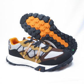 Timberland Mens Garrison Trail Hiking Shoes (Trekking Sneakers/Runners) - Grey Mesh/Brown
