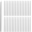 192x Premium Church Taper Candle Pillar Candles White Unscented Lead Free 6Hrs - 25cm (10")