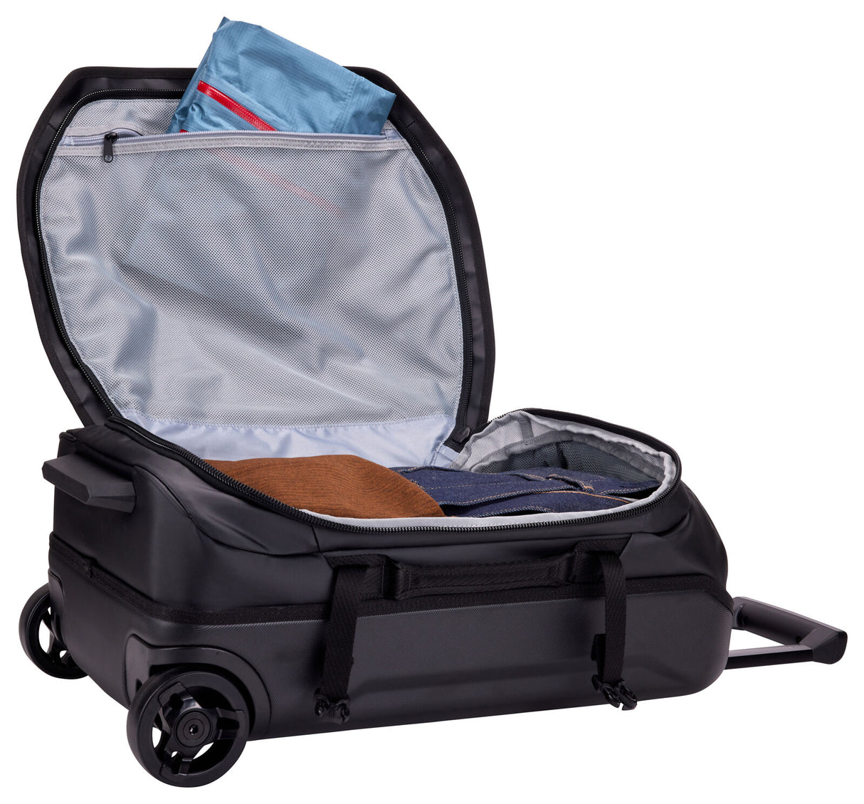 40L Thule Chasm Carry On Wheeled Duffel Suitcase Travel Bag in Black