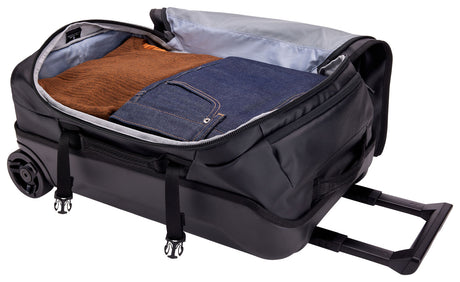 40L Thule Chasm Carry On Wheeled Duffel Suitcase Travel Bag in Black