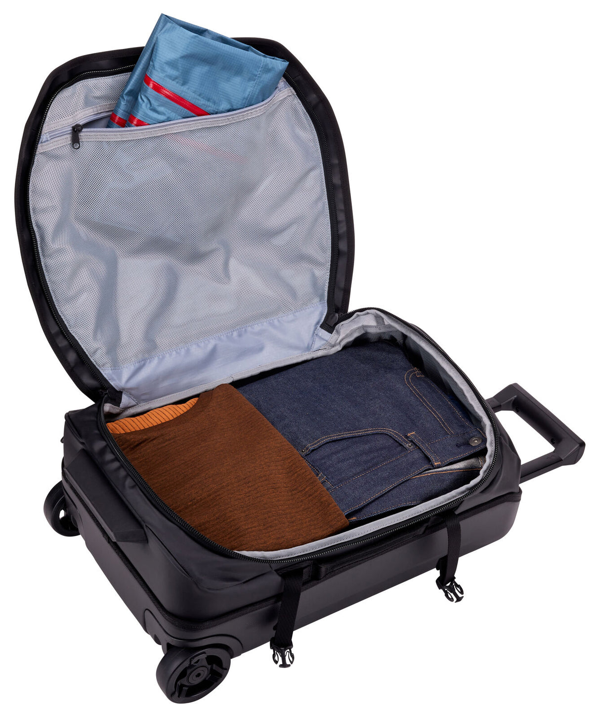 40L Thule Chasm Carry On Wheeled Duffel Suitcase Travel Bag in Black
