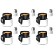 6x TableCoaster Anti-Spill Drink Holder Tray Bulk Pack - White (Couch & Car Travel)
