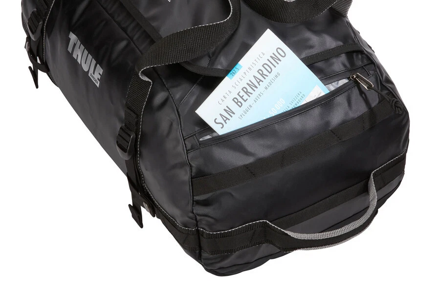 Thule Chasm 40L Duffel Overnight Travel Bag - Gloss Black (Convertible Duffle Backpack)